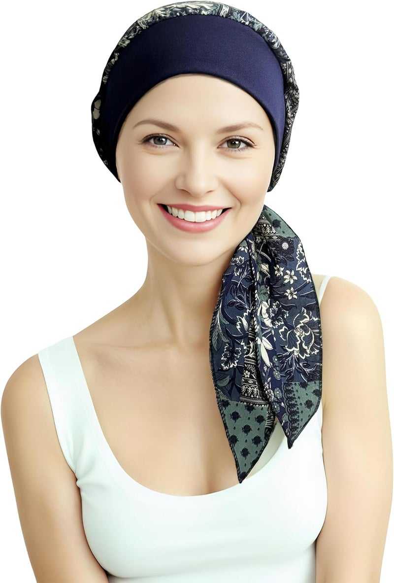 Belleshow Chemo Headwear Turbans for Women, Cancer Head Scarf, Headwear Coverings Caps, Head Wraps for Cancer Patients - Image 2